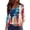 Gray_AG07, variant on IYYVV Womens 3/4 Sleeve V-Neck T-Shirts 4th of July Shirts American Flag Star Graphic Tee Tops Blue 2XL