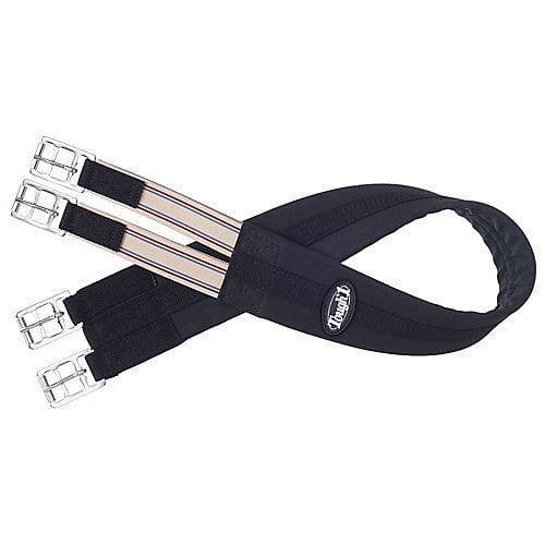 EquiRoyal Padded Cotton English Girth 54 Black