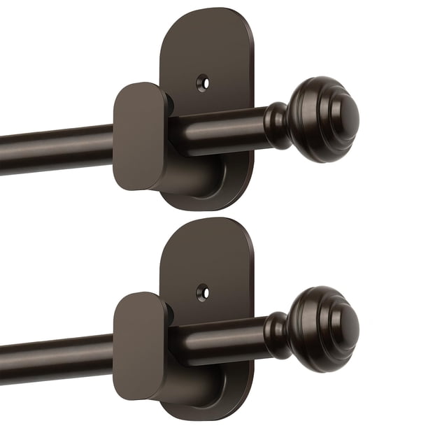 Barras para Cortinas KAMANINA Telescópicas Bronce 40-76 cm Paquete de 2