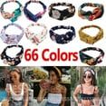 thumbnail image 2 of Fashion Print Knotted Women's Headbands - Vintage Hairbands for 4 Seasons, 2 of 73