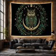 thumbnail image 6 of Moon Stars Highly with Detailed Shades Perches Majestically, Mystical Fantasy for Space Lovers, Galaxy Room Decor, Mother'S Day Gift, Tapestry Wall Hanging for Bedroom and Dorm, 6 of 7