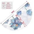 thumbnail image 3 of Sikiie Pale Blue Lotus Flowers 30-48 inches {designName} Print Christmas Tree Skirt Snowman Xmas Tree Skirt with Edge Christmas Decorations for Holiday Party30", 3 of 7