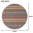 thumbnail image 6 of Orange Paisley Pattern Round Tablecloth 60"x60",Wrinkle Wipeable Table Cloth for Kitchen Dining Room Picnic Patio Party, 6 of 6