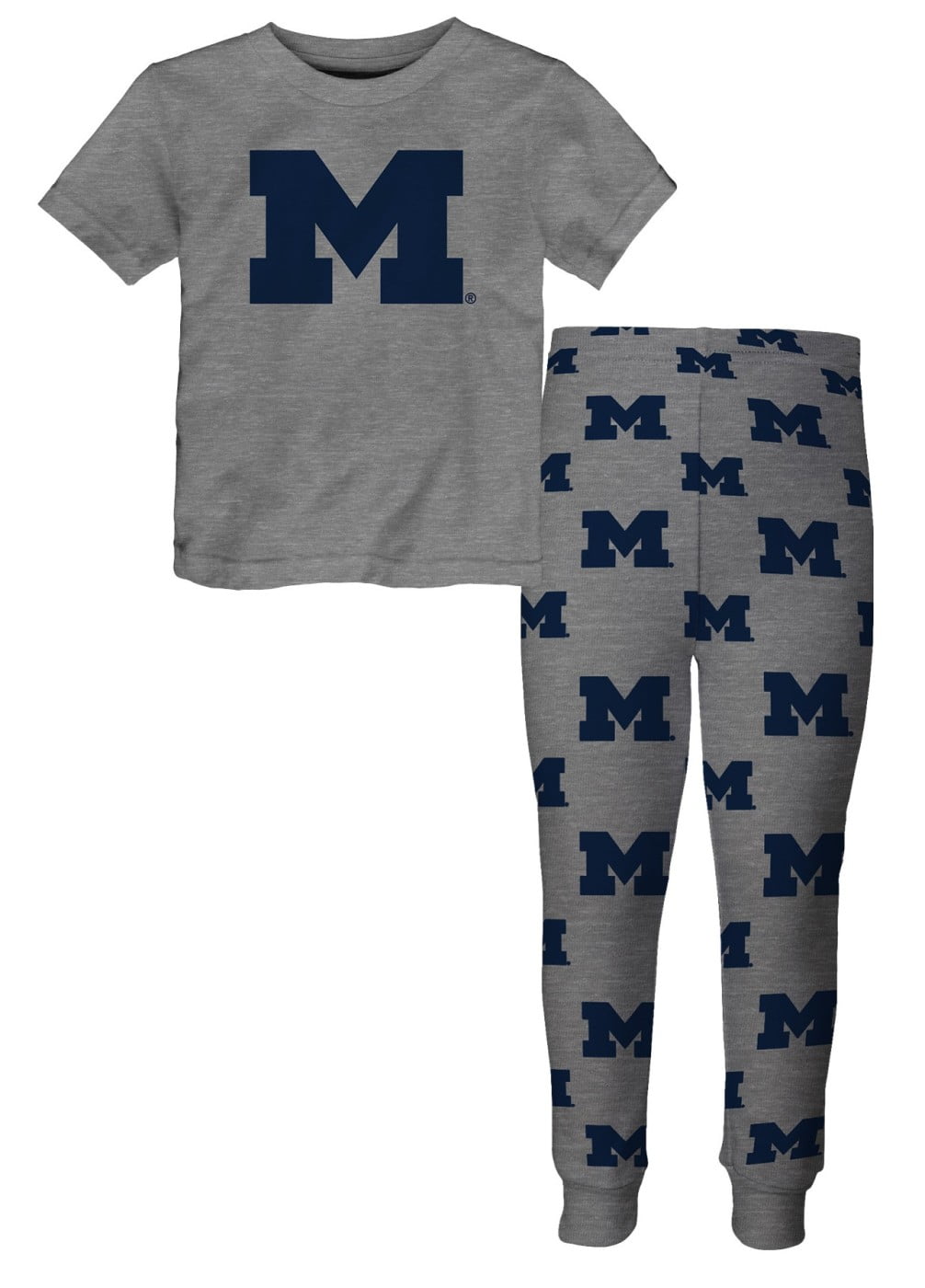 Michigan Wolverines Youth NCAA "Overtime" Pajama T-shirt & Sleep Pant Set by Outerstuff