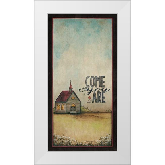 Crawford, Tonya 18x32 White Modern Wood Framed Museum Art Print Titled - Come As You Are
