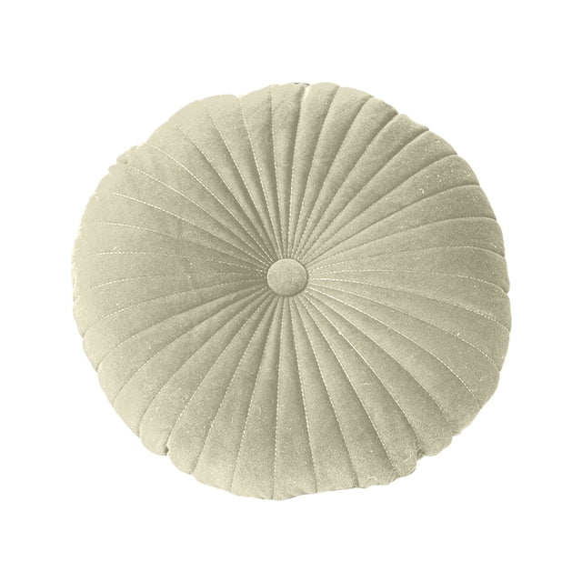 Leodye 1PCS Solid Color Pumpkin-shaped Cushion - Thick Soft Window Seat Pad -15.75×15.75IN