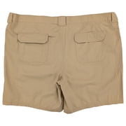 Croft & Barrow Big & Tall Mens Nolan Beige Side Elastic Twill Cargo Shorts 52