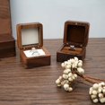 thumbnail image 4 of PENGXIANG Wood Jewelry Box Wedding Ring Box Earring Rings Organizer Box Gift Package Case, 4 of 4