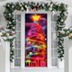 thumbnail image 4 of Cortina para puerta que brilla en la oscuridad, para fiestas navideñas, interior y exterior, festiva, brillante, para la entrada de casa, ventana, pared, adorno para celebraciones de temporada, 4 of 5