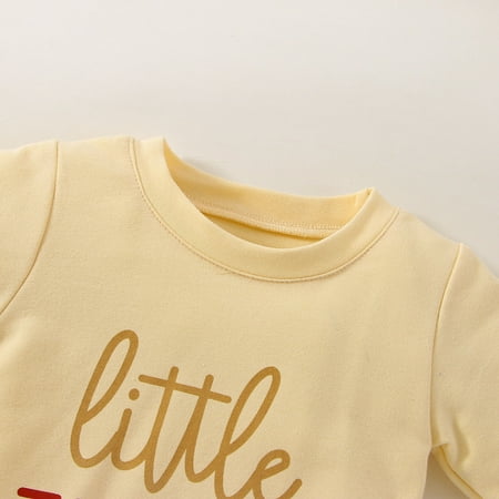 

TOWED22 Holiday Baby Boy Outfit Baby Boy Girl Tie Dye Sweatshirt Romper Oversized Crewneck Onesie Long Sleeve Outfit Cute Infant Fall Clothes Yellow