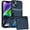 Blue, variant on ELEHOLD Case for iPhone 14, Shockproof Heavy Duty Wallet Case with Hidden Card Holder for Women & Men,Black