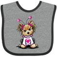 thumbnail image 3 of Inktastic Love Bug Yorkie Boys or Girls Baby Bib, 3 of 4