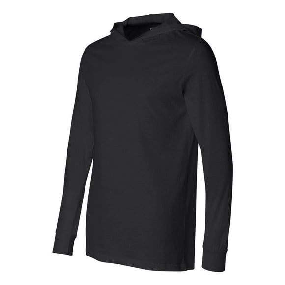 Canvas Unisex 4.2 oz. Sudadera con capucha de manga larga, negro X-Small Canvas Chaqueta