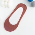 thumbnail image 2 of No Show Socks Womens for Flats Seamless Footies No See Invisible Low Cut Liner Socks Wine Free Size, 2 of 5