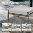 thumbnail image 5 of 6 Piece Aluminum Patio Furniture Set, Outdoor Armchair with 3-Seat Sofa, All-Weather Outdoor Sectional Sofa with 2 Ottomans and Coffee Table, 5 of 7