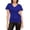 C-Dark Blue135, variant on Womens Sequin Sparkly Wrap Tops Summer V Neck Short Sleeve Glitter T Shirt Night Out Party Wear Versatile Top