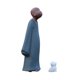 thumbnail image 2 of Figura de monje, estatua de monje, robusta, linda, con perro pequeño, adorno de estatua de arcilla morada 85 cm x 55 cm x 202 cm, 2 of 9