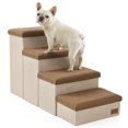 thumbnail image 1 of Escaleras para perros COZY KISS, 4 escalones más anchas con espacio de almacenamiento para 82 kg, co, 1 of 9