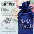 thumbnail image 7 of NANA Jewels Cushion Cut CZ Lucita Cubic Zirconia Engagement Ring Solitaire, 7.0mm 2.00ct Platinum Plated Size 8.5, 7 of 7