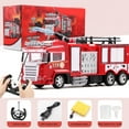 thumbnail image 2 of Kids Toys for 3 4 5 6 7 8 Years Old Boys, 15" Large Fire Truck Toy, Friction Powered Fire Rescue Truck Vehicle Toy with Lights and Sirens Sounds, Water Pump, Ladder, Birthday Gifts for Boys Girls, 2 of 9