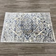 thumbnail image 4 of Luxe Weavers Oriental Distressed Floral Steel 2x3 Area Rug, Indoor Carpet, 4 of 7