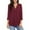 Wine, variant on Nnhblu Women Blouses Elegant Casual 3/4 Sleeves Dressy Blouses for Women V Neck Green
