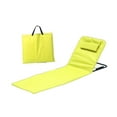 thumbnail image 3 of koolsoo Tapis de Plage Inclinable Dossier Réglable Chaise de Sol pour Pique-Nique Cour Arrière Piscine Jaune, 3 of 9