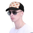 thumbnail image 4 of Naloa Orange Peach Adult adjustable Print Baseball Hat, Patchwork curved brim baseball capfor Men and Women, One Size, 4 of 5
