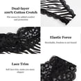 thumbnail image 3 of Women's Thongs, G-String Low Waist Seamless Lace T back, womens Underwear Thong Panties Several Colors(pack of 6, XL), 3 of 4