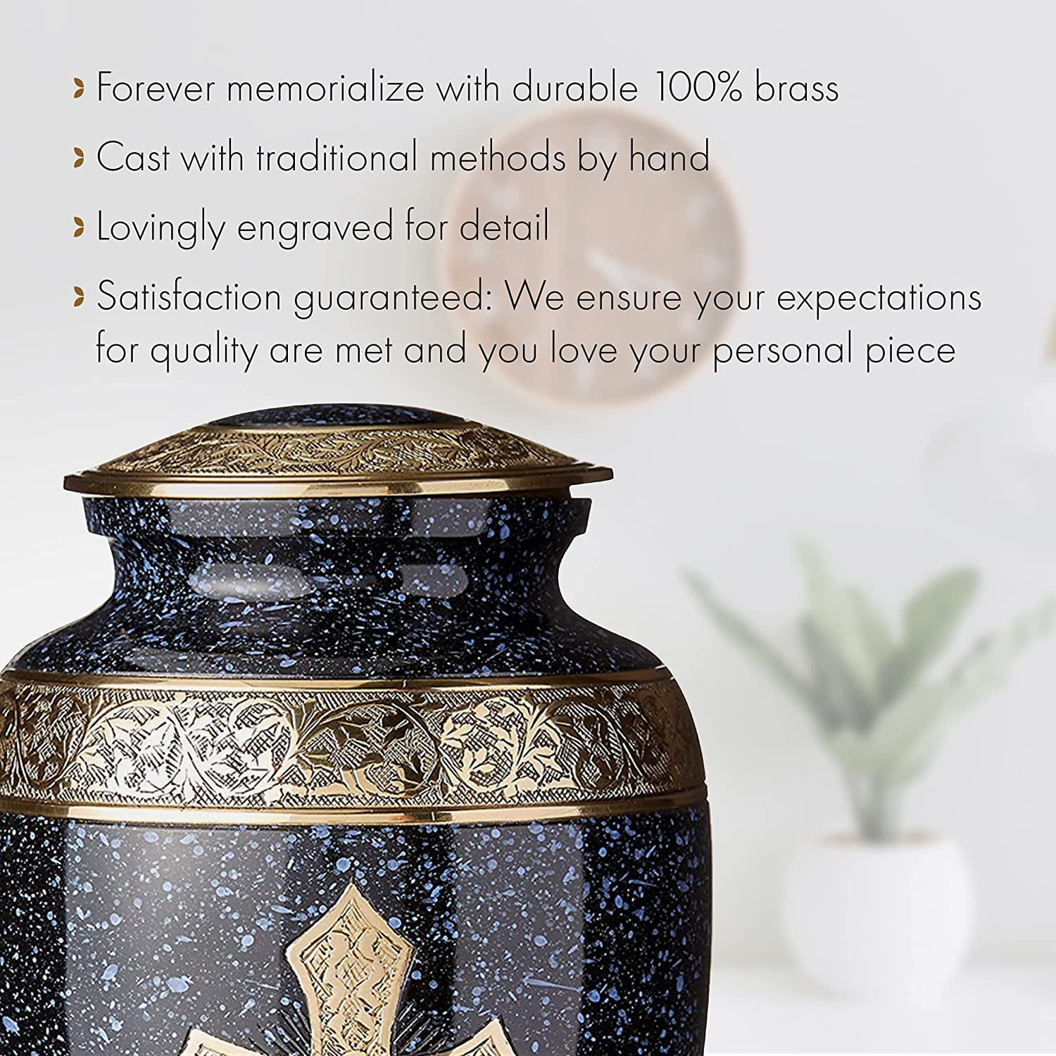 Extra Large Black Cross Urns for Cremation Ashes Large Urn XL or Small Keepsake Urns for Adult Cremation Ashes & Urns for Human Ashes for Home or Burial Cremation Urns