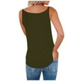 thumbnail image 4 of Tank Top For Womens Zipper-Up Tops V Neck Cami Slim Fit Vest Plain Sleeveless Shirts Fashion Sexy Blouses Summer Clothing, 4 of 6