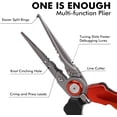 thumbnail image 6 of TRUSCEND Lockable Fishing Pliers with High Tungsten Cutter, Innovative Ergonomic Handy Handle, Saltwater Corrosion Resistant Teflon Coated Fishing Tool, Super Light Multi-Function Fishing Gifts, 6 of 8