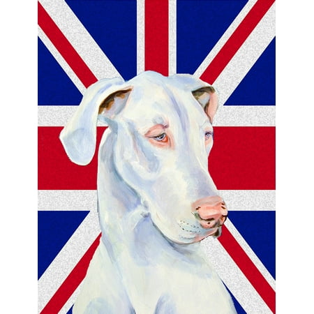 Great Dane with English Union Jack British Flag Flag Garden Size LH9465GF