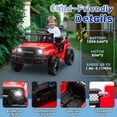 thumbnail image 3 of Track Seven 24V Kids Ride on Truck,  2WD Electric Car with Remote Control, Four-Wheel Suspension, Power Display, Bluetooth, MP3 Player, LED Lights, Kids Ride on Toy Car for Boys Girls Aged 3+, Red, 3 of 9