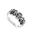 thumbnail image 4 of Oxidized Ladybug Butterfly Animal Ring .925 Sterling Silver Band Jewelry Female Male Unisex Size 10, 4 of 4
