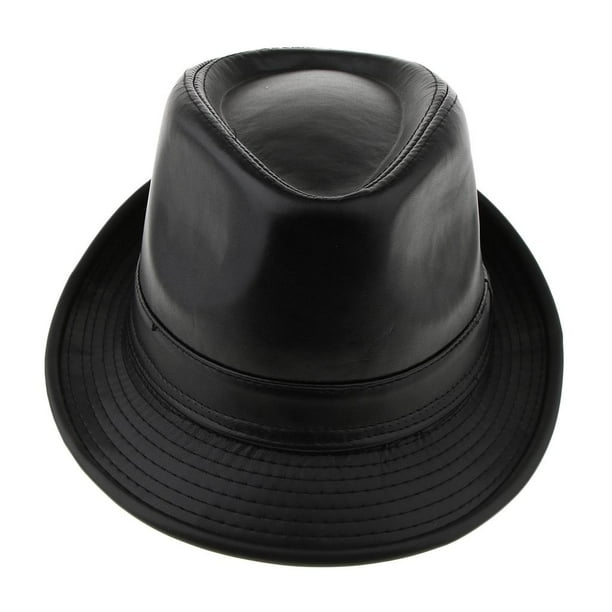 Sombrero fedora Salvador Sombrero de fieltro unisex Cuero sintético Retro