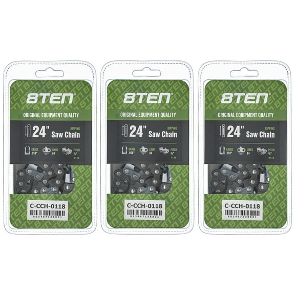 Ripping Chainsaw Chain 24 inch .058 3/8 84DL for Husqvarna Poulan 3 Pack 810-CCC2330H