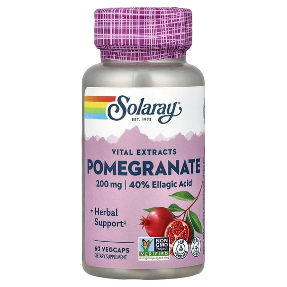 Solaray Pomegranate Extract 200 mg - 60 Capsules