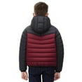 thumbnail image 5 of Ruyang Teen Boys Winter Quilted Puffer Jacket Girls Padded Warm Coat Mock Neck Zip Up Lightweight Hooded Down Outerwear, 5 of 8