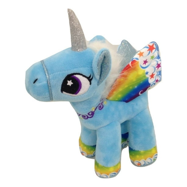 KIPP Blue Unicorn with Wings Soft Stuffed Plush Animal Toy 8