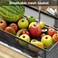 thumbnail image 5 of Aqyh Rolling Cart with Wheels, 5-Tier Fruit Vegetable Basket for Kitchen w/ Stackable Metal Mesh Basket, Vegetable Storage Bins Snack Rack Cart for Kitchen, Pantry, 5 of 9