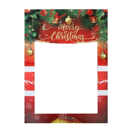 

TOYMYTOY Christmas Party Paper Picture Frame Festive Delicate Selfie Photo Booth Prop Frame Accessory Party Supplies