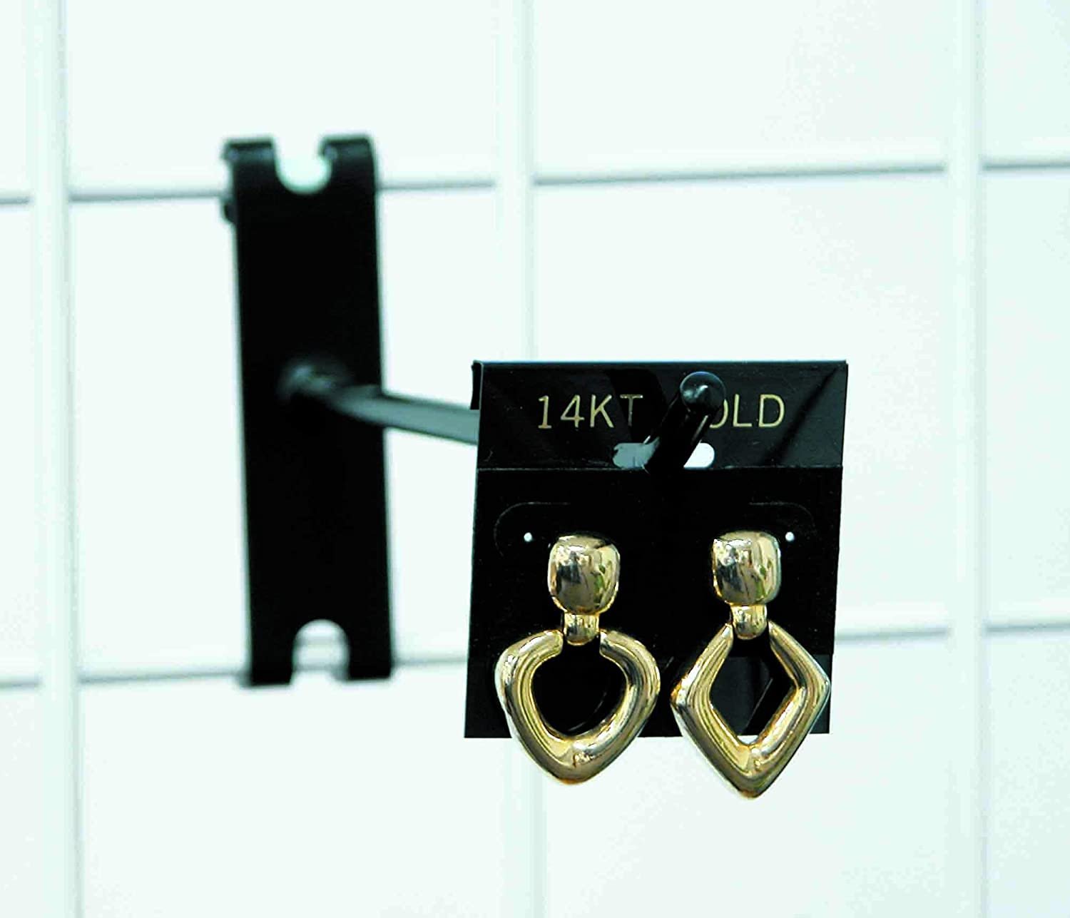 N'icePackaging - 100 Qty 14KT Gold Imprinted White 2" x 2" Hanging Earring Cards - for Displays Hooks or Slatwalls - Merchandise & Sales - Clip/Wire/Post Earrings - image 3 of 3