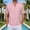 c01Pink, variant on USNSM Mens T-Shirts V Neck Golf Shirt Striped Soft Tees Linen Cotton Short Sleeve Casual Daily Tee Tops Vacation Shirts Pink XXL