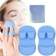 thumbnail image 1 of Silicone Face Scrubber Face Cleanser And Massager Brush Silicone Face Scrubber Exfoliating Brush Finger Face Scrubber Manual Face Scrubber For Exfoliating Deep Cleaning,Blue Makeup Brush, 1 of 9