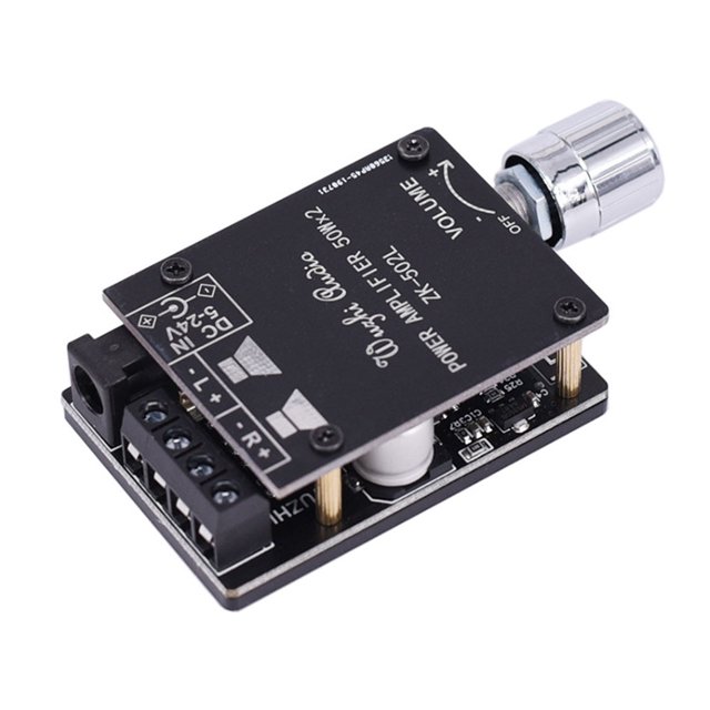 15uds. Placa de amplificador de potencia digital de doble canal 5.0 compatible con Bluetooth ZK-502L