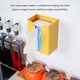 thumbnail image 3 of Injueey Dispensador de papel higiénico para oficina en casa, sala de estar, cocina, baño, papel montado en la pared, soporte para pañuelos, Almacenamiento y organización del hogar Gris, 3 of 6
