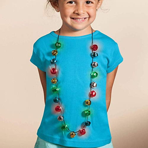 DM Merchandising Inc Lotsa Lites Jingle Bell Flashing Necklace