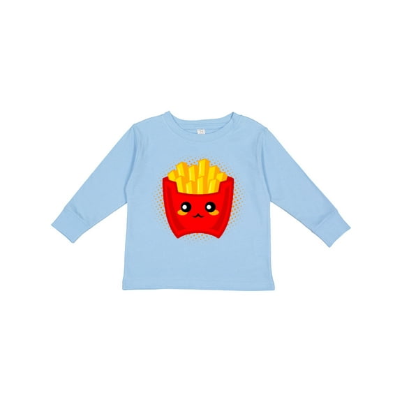 Inktastic French Fries Funny Food Boys or Girls Long Sleeve Toddler T-Shirt