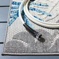 thumbnail image 3 of SAFAVIEH Cabana Kuzman Cream/Red 2'X8' Runner Area Rug, Grey/Blue, 9' x 12', 3 of 8
